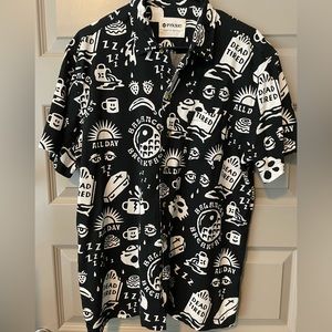 PYKNIC Breakfast Hawaiian shirt- LARGE